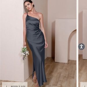 Black Satin Jade dress.